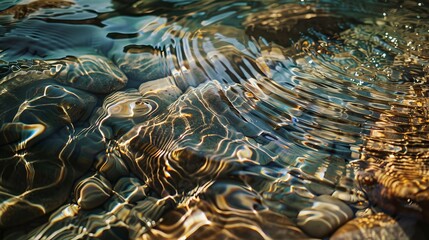 river water drops close up shot