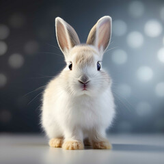 a small bunny rabbit