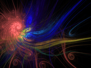 Obraz premium Imaginatory fractal abstract background Image
