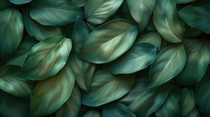 a close up of a bunch of green leaves on a black background with a blurry image of the leaves.