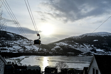 Norway lake and mountain