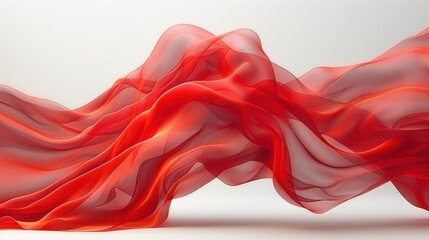 an abstract red and white background with a wave of liquid flowing over the top of the image and the bottom of the image to the bottom of the image.
