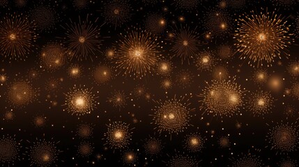 Fototapeta na wymiar Background of fireworks in Mocha color.
