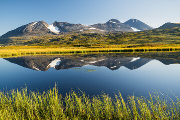 Bergmassiv Akka, Sarek Nationalpark, Lappland, Schweden, Europa