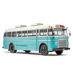 Bus, isolated on a white background