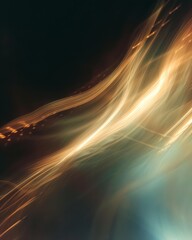 Abstract light streaks, retro blurred effect