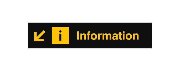 Information Airport Sign Stock Photo Sign Symbol