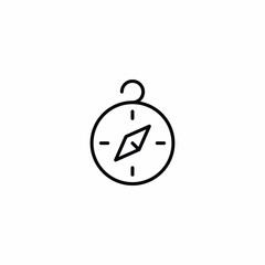 Compass Navigate Direction Vector Icon Sign Symbol