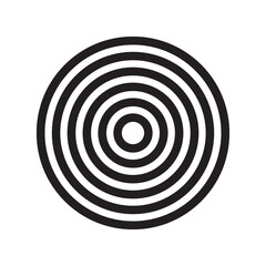 concentric rings geometric abstract element