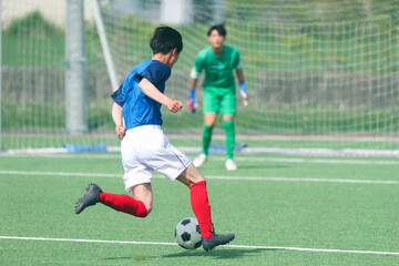 サッカー　フットボール © makieni