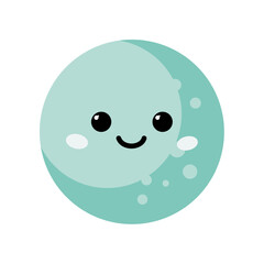 smiling cute moon