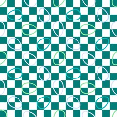 Abstract checkered Easter eggs seamless retro pattern for wrapping paper and fabrics print and party accessories