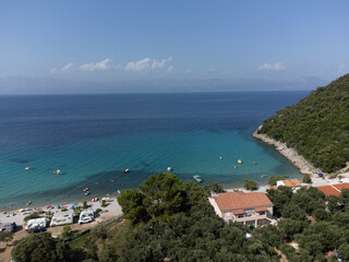 Fototapeta na wymiar Beautiful Divna beach on Peljesac peninsula in southern Croatia