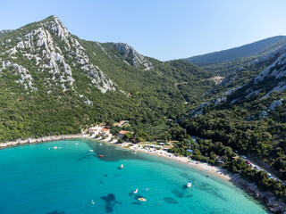 Beautiful Divna beach on Peljesac peninsula in southern Croatia