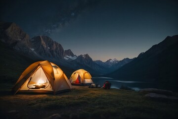 Beauty of camping under the stars. 