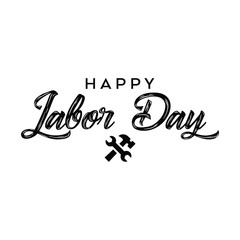 Vector happy labor day typography design vector illustration happy labor day vector