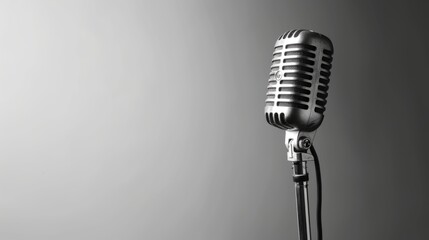 microphone in a recording studio generative ai
