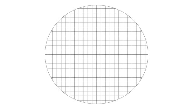 circle grid overlay lines for videos and photos