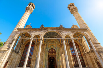 Aziziye Camii Mosque, intricate details and design, testament to Konya cultural richness and spiritual heritage. Visitors are drawn to its unique ambiance, making it must-visit destination in Turkey.
