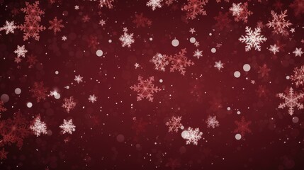 Background with snowflakes in Maroon color.