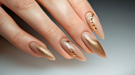 woman's hands with manicure. generative ai