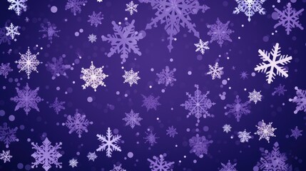 Background with snowflakes in Violet color.