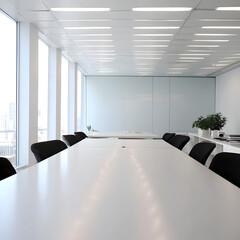 conference room, scheduled staff meeting in the office