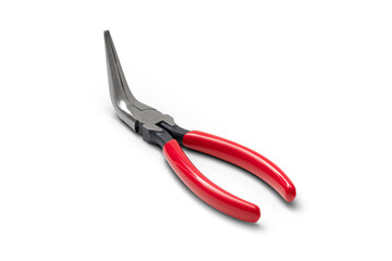Ergonomic 6-Inch Bent Long Nose Pliers with 70-Degree Angle for Hard-to-Reach Areas, Durable Steel with Comfort-Grip Handles