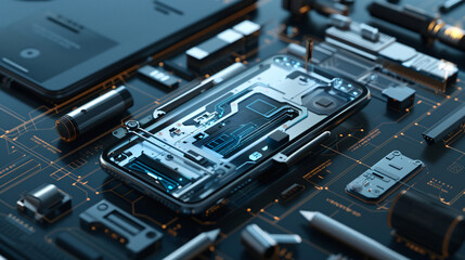 Fototapeta premium Tech Innovation: Concept to Reality