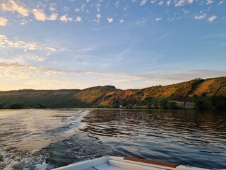 Boat driving trip on the mosel