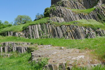 Säulenbasalt an der Burg Stolpen