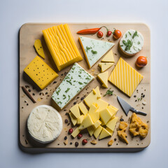 National Cheese Day  - Various Cheeses and Spices