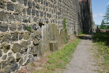 Burgmauer Burg Stolpen