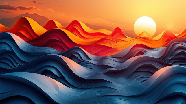 one-layer flat design, the design should be bright and professional, conveying an organic and high-end brand image. Include abstract coffee-related imagery and the brand logo with a concise descriptio