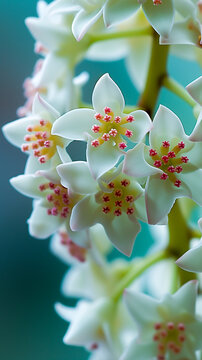 Closeup on Hoya carnosa flower