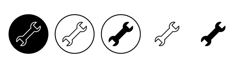 Wrench icon set. repair icon vector. tools icon vector