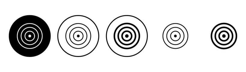 Target icon set. goal icon vector. target marketing icon vector