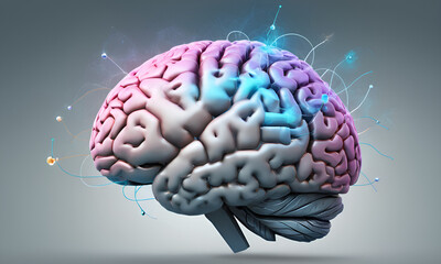 neurons and synapse like stuctures depicting brain chemistry