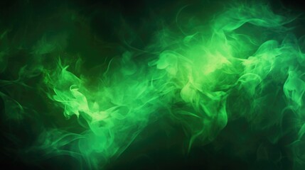 Green fire background