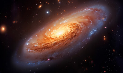 Obraz premium space galaxy background