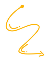 sign on the white arrows elemen orange icon abstract scribble 