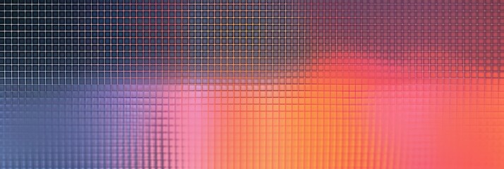 Gradient pixel grid with color transition. Background for technological processes, science, presentations, education, etc