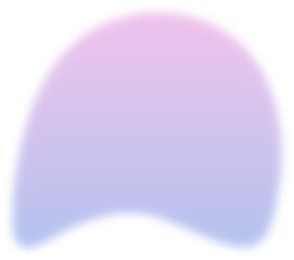 Organic blob gradient silhouette illustration. Gradient blob shape design element