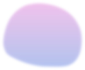 Organic blob gradient silhouette illustration. Gradient blob shape design element