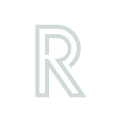 Monogram R design vector logo. Monogram initial letter mark R logo design. Monogram design vector logo. Monogram initial letter mark R logo design. Simple R monogram. Monogram R design logo