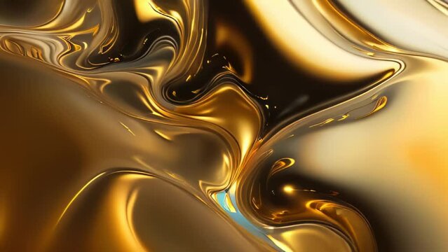 Abstract background with golden liquid.