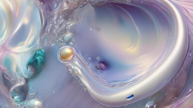 Abstract liquid background. AI