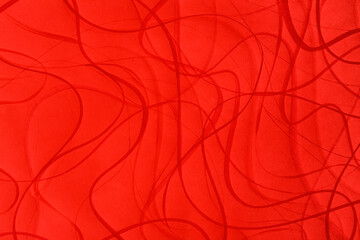 Closeup view of abstract red material as background