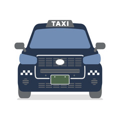 タクシー車両の正面イラスト2 © Yorkie