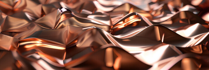 abstract background of copper texture surface, generative AI - obrazy, fototapety, plakaty